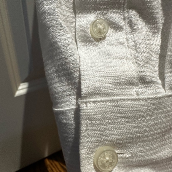 Michael Kors white long sleeve button down dress shirt size 8 (like new) - Picture 8 of 9